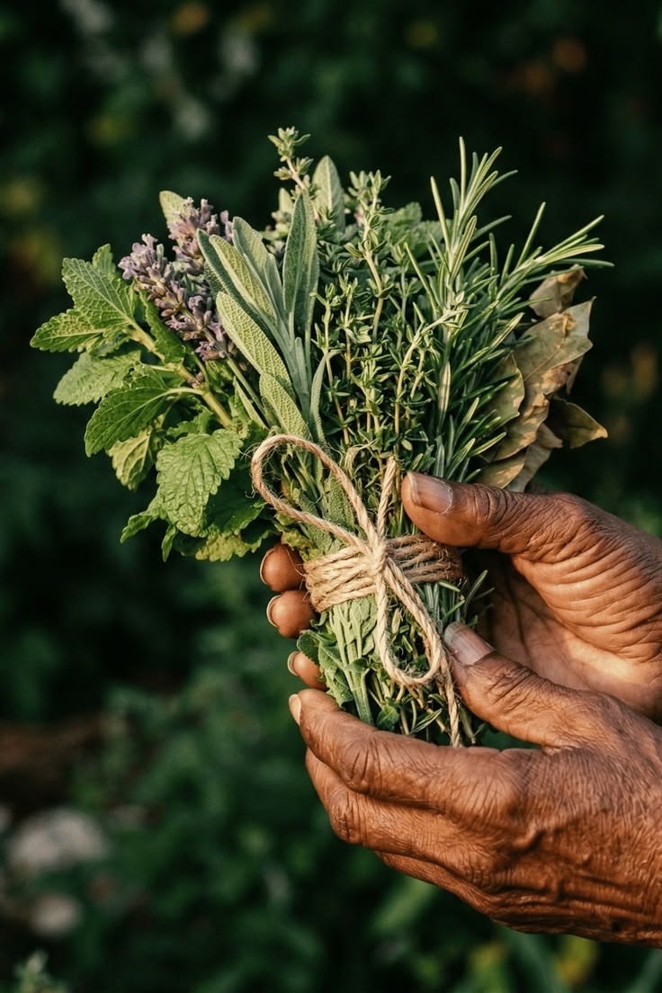 Into the herb garden